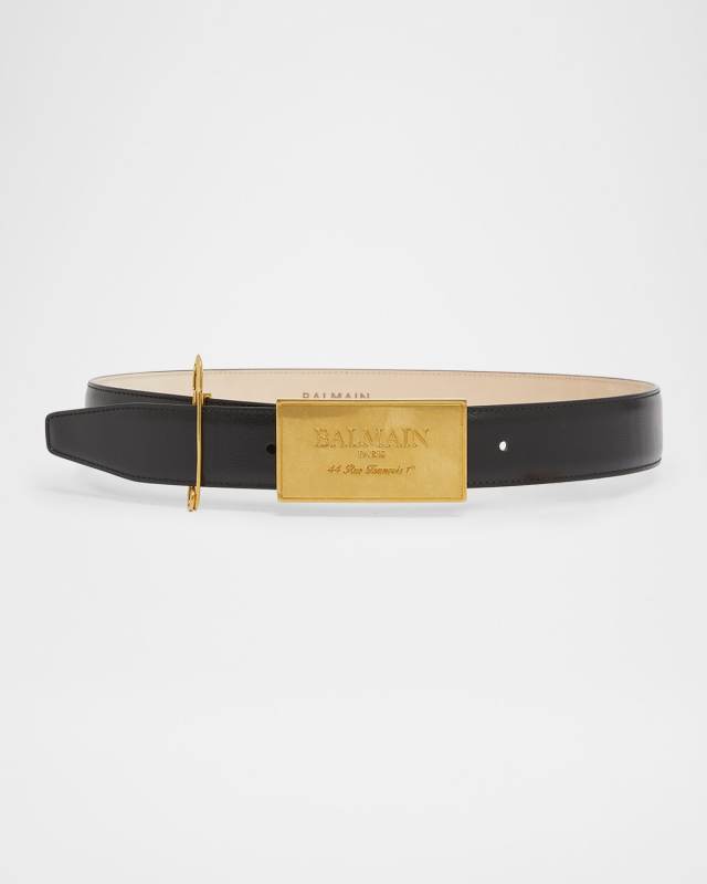 Calfskin Leather Belt W/ Safety P